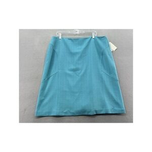 Larry Levine Suits Skirt Womens Sz 18 Teal Stretch Pencil NWT Office Wear